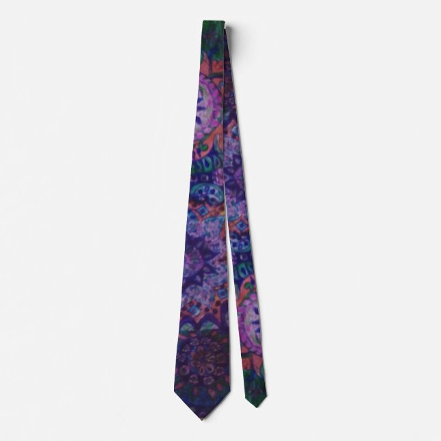 Corbata Púrpura Paisley Necl Tie (Anverso)