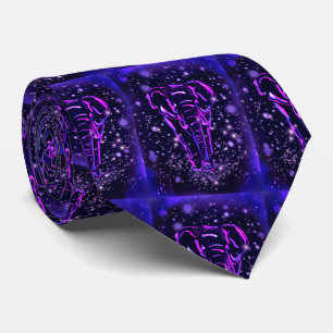 Corbata Púrpura Pata De Cuello De Elefante Rosa