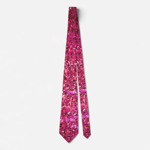 Corbata Púrpura Pink Esparkle Abstract Patterns Purpurina 