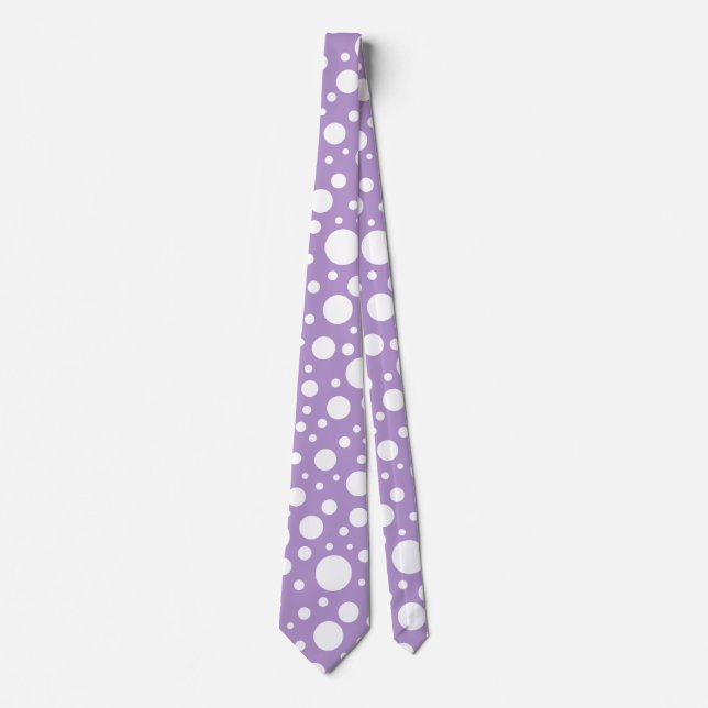 Corbata Púrpura Spots Tie (Anverso)