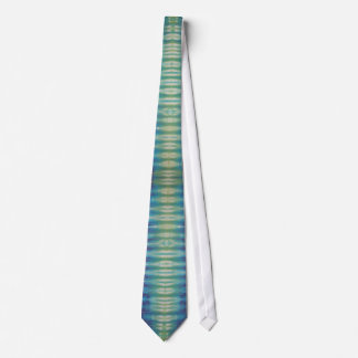 Corbata Púrpura verde azul tira grande tintada
