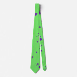 Corbata Púrpura verde neón