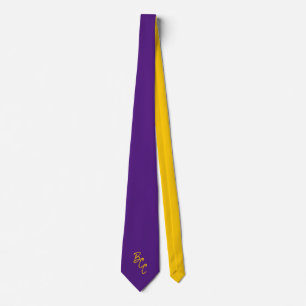 Corbata Púrpura y oro