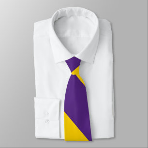 Corbata Púrpura y raya amplia de la universidad del