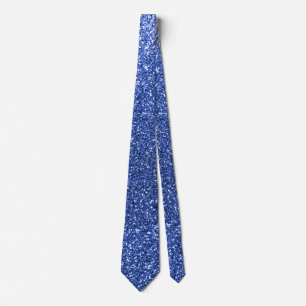 Corbata Purpurina azul