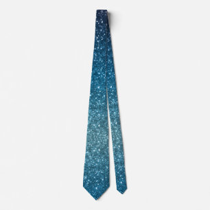 Corbata Purpurina Classic Luxury Sparkly Ocean Blue Ombre