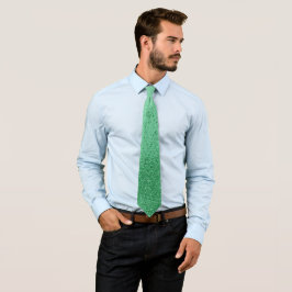 Corbata Purpurina de imitación verde esmeralda llama a Bod