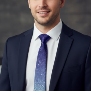 Corbata Purpurina de moda de Ombre violeta púrpura