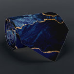 Corbata Purpurina de oro azul de la marina Marble Sparkly<br><div class="desc">Ate de cuello con agate Navy Blue Gold Gemstone Geode Purpurina Sparkle Birthday - Aniversario o Boda Ties / Regalo - Personalizado - Añadir su carta / o nombre - Texto / más - Hacer su regalo especial - Redimensionar y mover o eliminar y agregar texto / elementos con herramienta...</div>