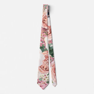 Corbata Purpurina de oro de Rosa de Jardín Geométrico Vest