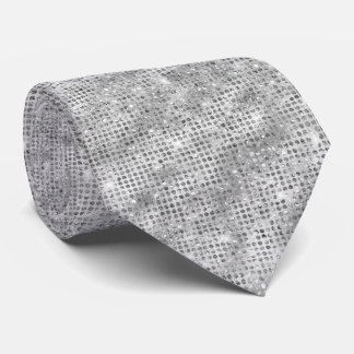 Corbata Purpurina de plata