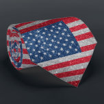 Corbata Purpurina mira la bandera estadounidense<br><div class="desc">Este diseño se puede personalizar eligiendo la opción Editar diseño. También puede transferir a otros artículos. Póngase en contacto conmigo en colorflowcreations@gmail.com o utilice la opción de chat en la parte superior de la página si desea tener este diseño en otro producto o necesita ayuda. El purpurina es simulado. Ver...</div>
