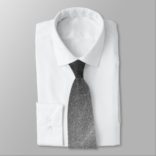 Corbata Purpurina negro profesional Ombre Sparkle Groom