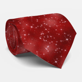 Corbata Purpurina Red Sparkle