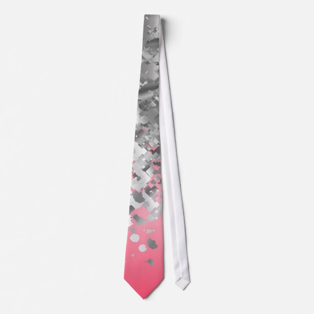 Corbata Purpurina rojo y falso (Anverso)
