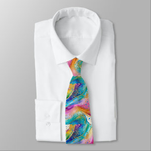 Corbata Purpurina Swirl Tie