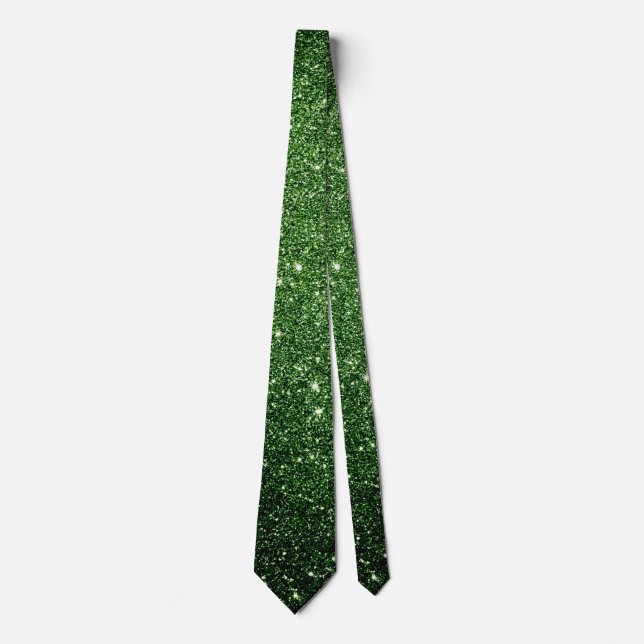 Corbata Purpurina verde (Anverso)