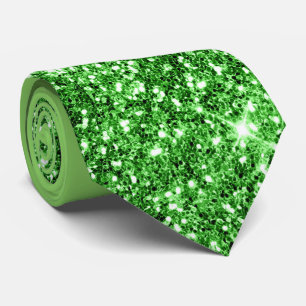 Corbata Purpurina Verde Necktie
