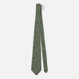 Corbata Purpurina verde sabio de cuello espumoso