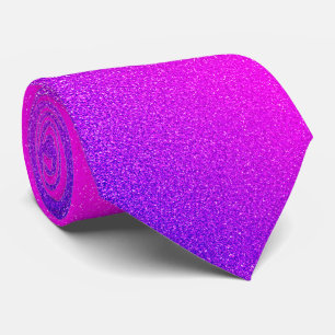 Corbata Purpurina violeta magenta rosa caliente morado col