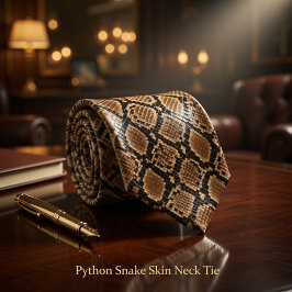 Corbata Python Snake Skin 