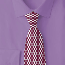Corbata Qatar Flag Brick Pattern
