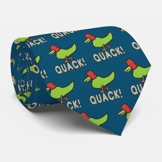 Corbata Quack Duck Quacking (Enrollado)