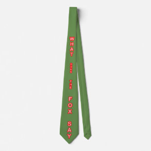 Corbata ¿Qué Dice El Zorro Tie?