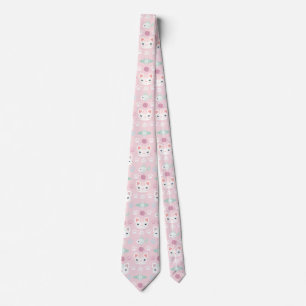 Corbata ¿Qué es Guay, gato gatito en rosa y menta?