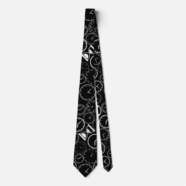 Corbata Qué hora es. b L Black BG (Anverso)