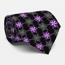 Corbata Que Nieva El Sombrerero Negro Y Morado De Un Solo 