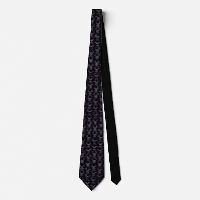 Corbata Quemado modelo púrpura y negro del Finial (Anverso)