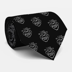 Corbata Quiropráctico amo a mis pacientes hasta los huesos