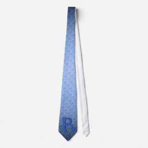 Corbata R - El alfabeto de Falck (azul)