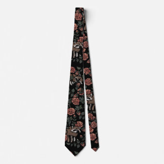 Corbata Racconos de Rosa con polvo de época