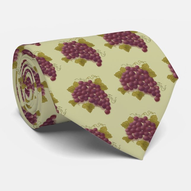 Corbata Rachas de Uvas (Enrollado)