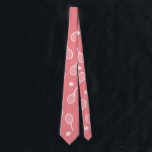 Corbata Racquets Guay White Retro Patrón De Cuello Rosa<br><div class="desc">Patrón de raquetas de tenis blancas y rosas para él | Pista de tenis de verano. Regalo para el tenis, juego de tenis de racquet blanco en segundo plano. Regalo personalizado para un jugador de tenis. Decoración de moda para los jugadores de tenis en casa. Regalos modernos y de moda...</div>