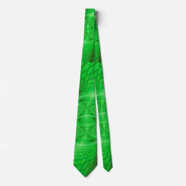Corbata radiación verde neón (Anverso)
