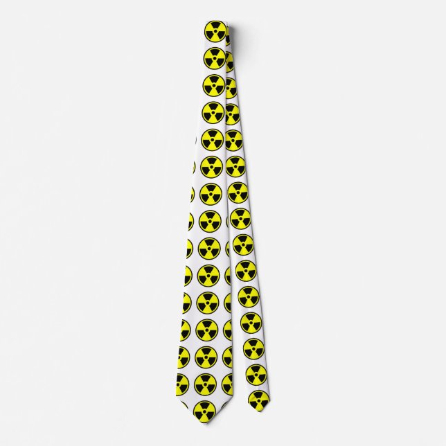 Corbata Radioactive Yellow And Black Symbol (Anverso)