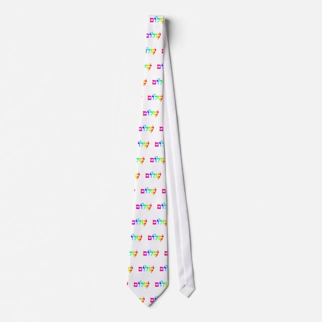 Corbata Rainbow Shalom (Anverso)