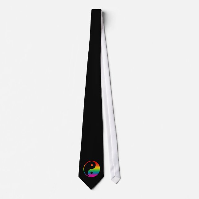 Corbata Rainbow Yin Yang (Anverso)
