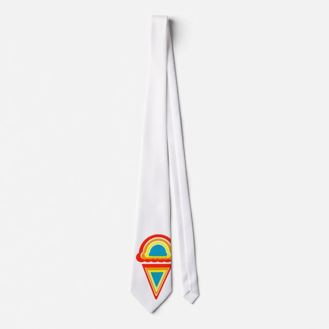 Corbata rainbowz retro de helados (Anverso)