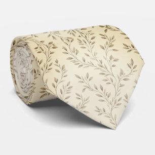 Corbata Ramas Botánicas Minimalistas