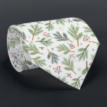 Corbata Ramas de árbol de Navidad<br><div class="desc">Patrón de las ramas de navidad</div>