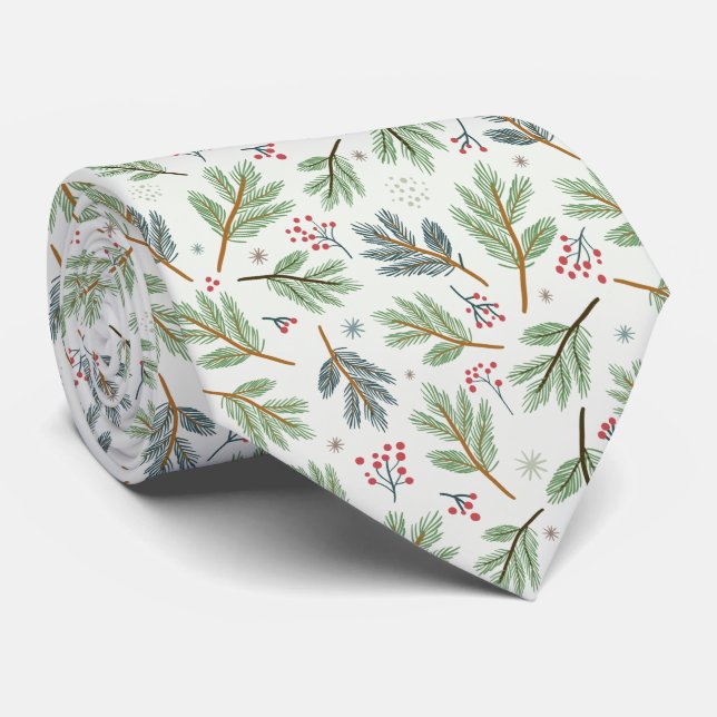 Corbata Ramas de árbol de Navidad (Enrollado)