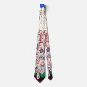 Corbata Ramillete de flores silvestres botánicas vintage v