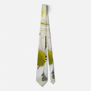 Corbata Ramo en tonos de blanco y amarillo