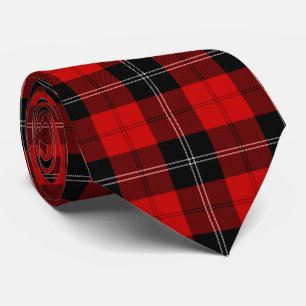 Corbata Ramsay tartan red black plon