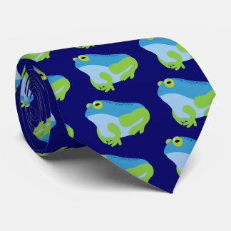 Corbata Rana azul