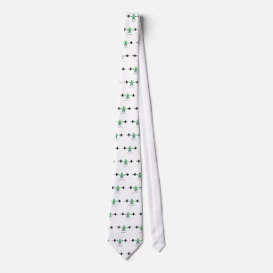 Corbata rana con pesos verdes